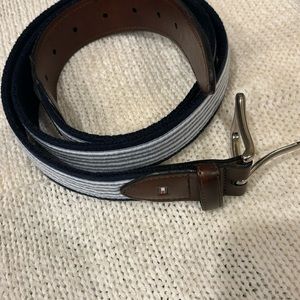 Tommy Hilfiger Men’s Canvas Cloth Leather Belt.